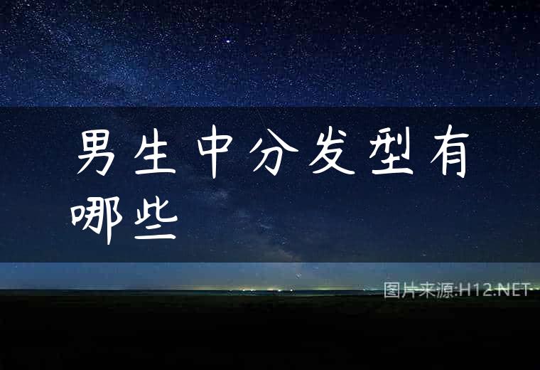 男生中分发型有哪些