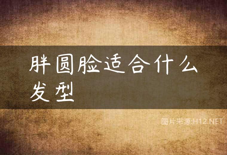 胖圆脸适合什么发型