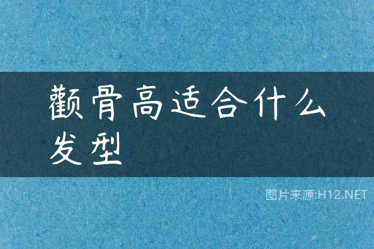 颧骨高适合什么发型