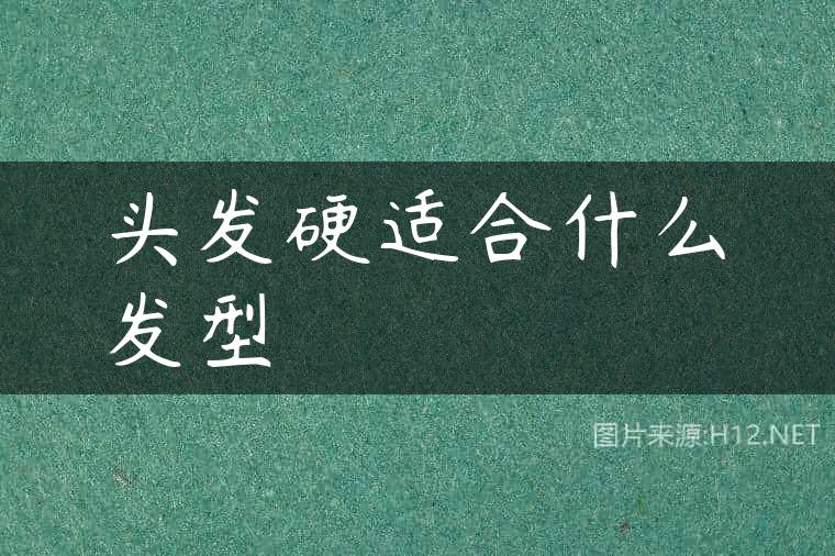 头发硬适合什么发型