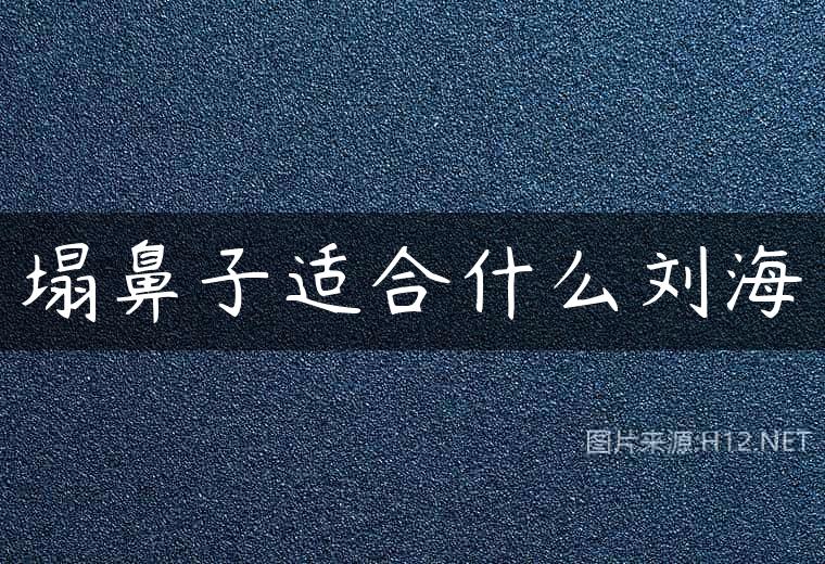 塌鼻子适合什么刘海