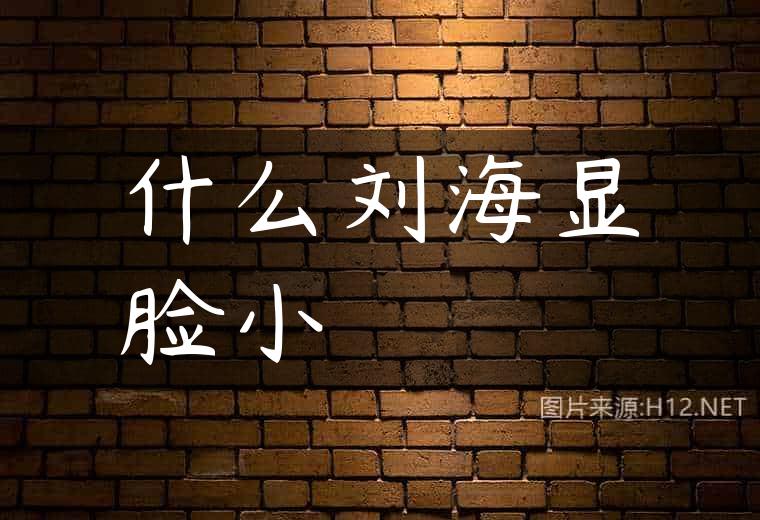 什么刘海显脸小