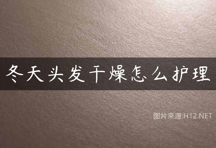 冬天头发干燥怎么护理