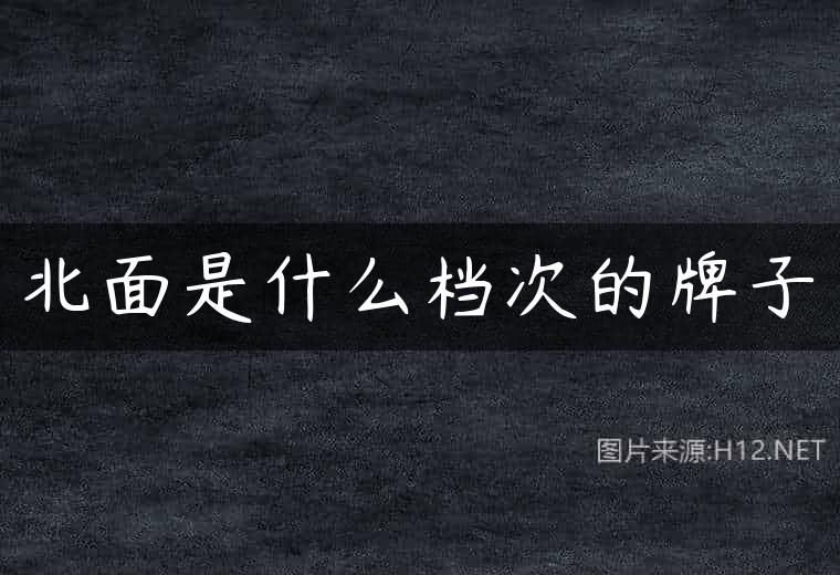 北面是什么档次的牌子