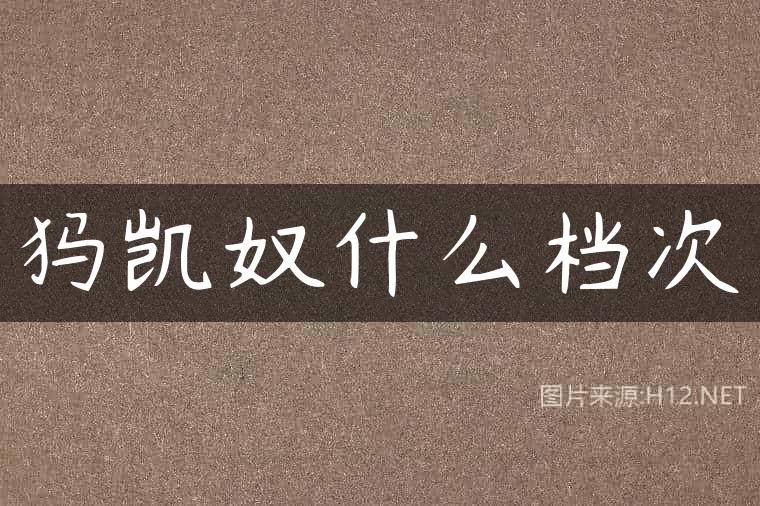 犸凯奴什么档次