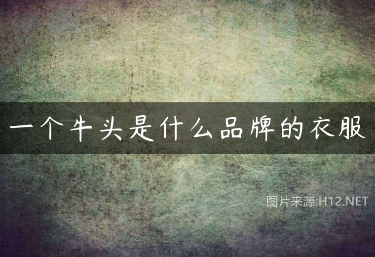 一个牛头是什么品牌的衣服