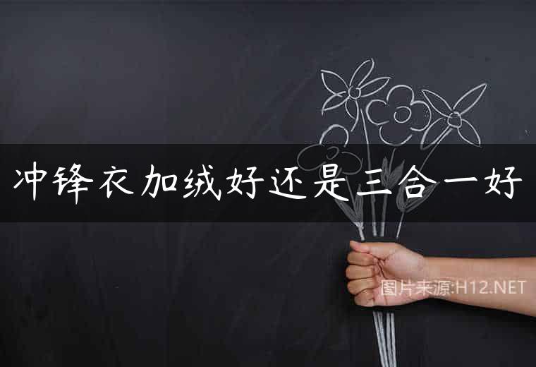 冲锋衣加绒好还是三合一好