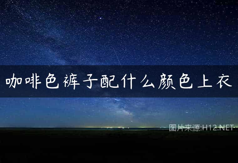 咖啡色裤子配什么颜色上衣