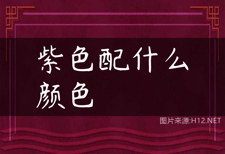 紫色配什么颜色