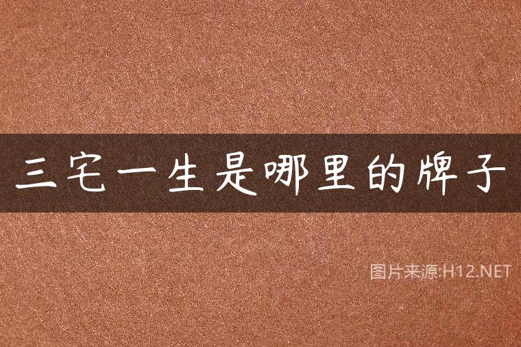 三宅一生是哪里的牌子