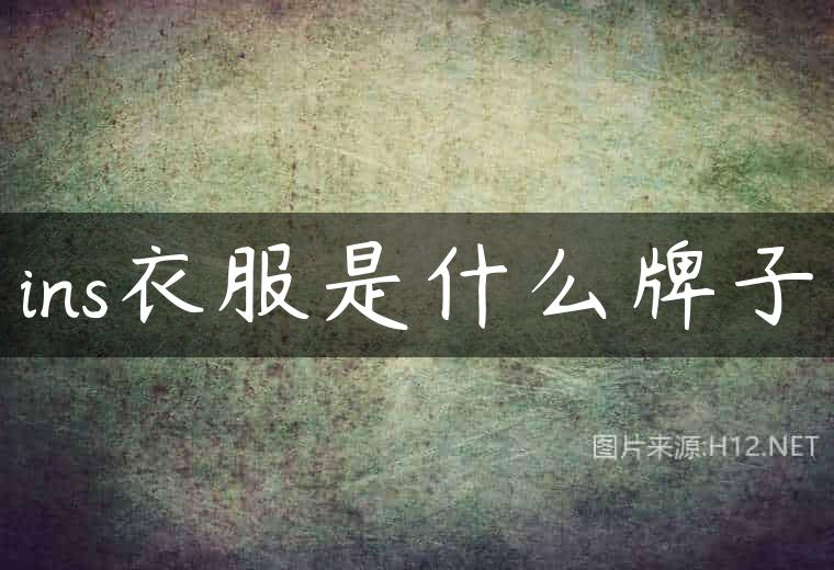 ins衣服是什么牌子