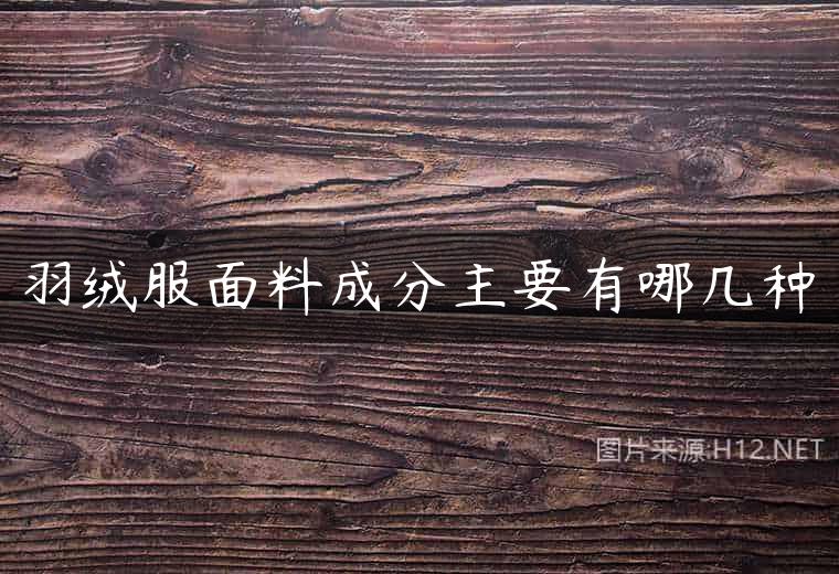 羽绒服面料成分主要有哪几种