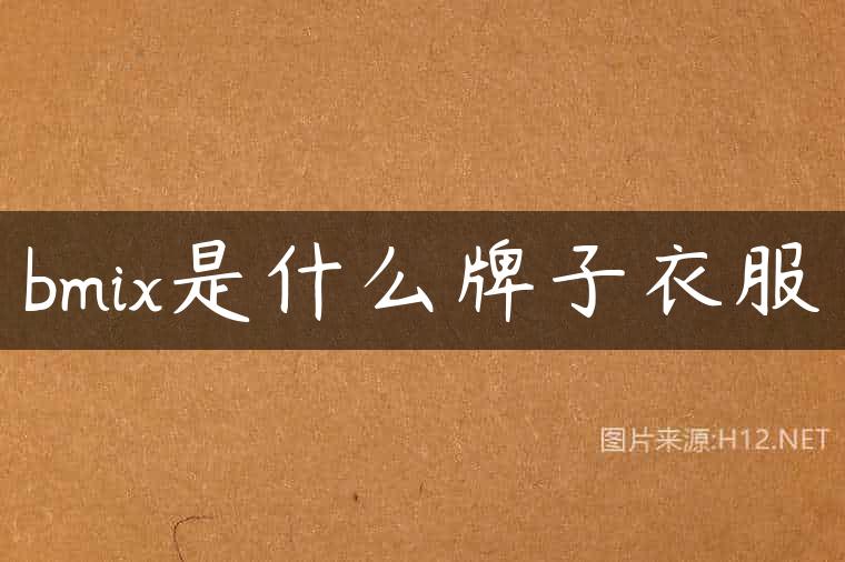 bmix是什么牌子衣服