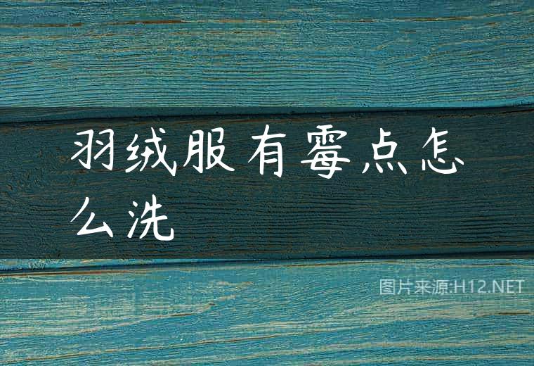 羽绒服有霉点怎么洗
