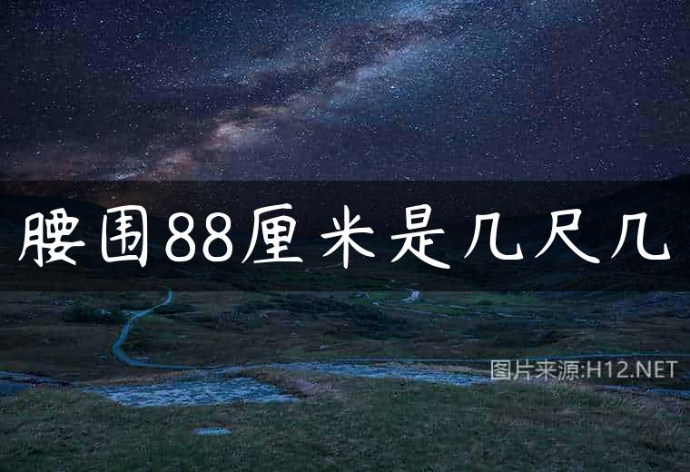 腰围88厘米是几尺几