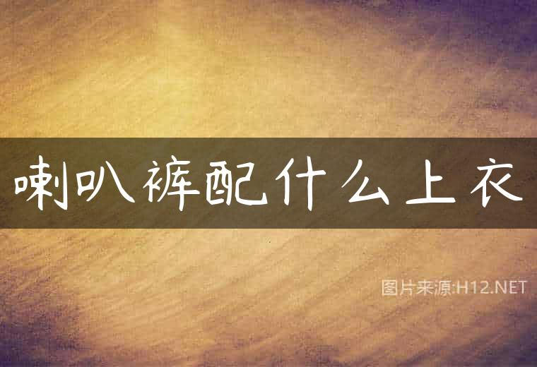 喇叭裤配什么上衣