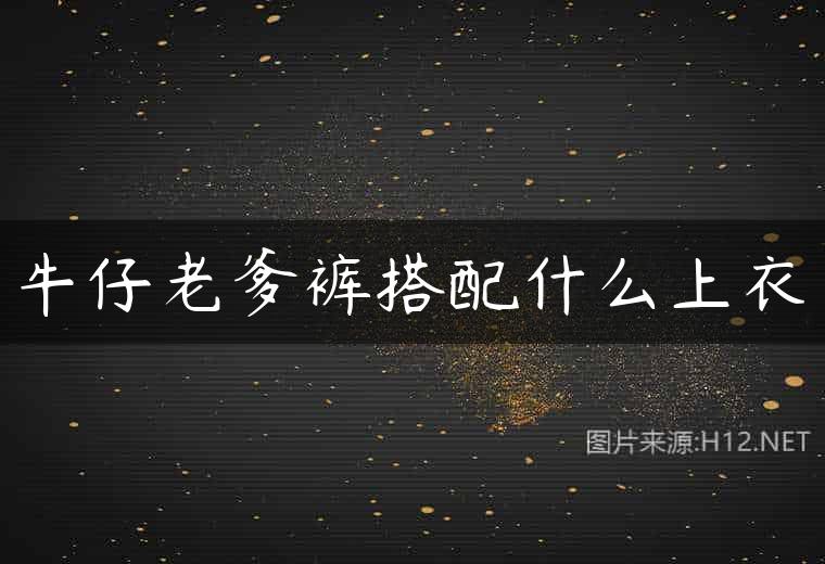 牛仔老爹裤搭配什么上衣
