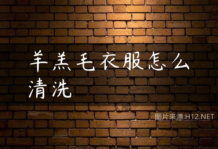 羊羔毛衣服怎么清洗