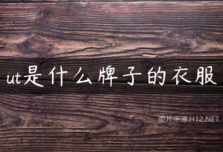 ut是什么牌子的衣服
