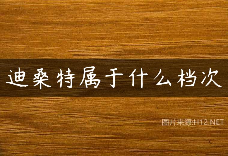 迪桑特属于什么档次