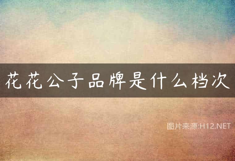 花花公子品牌是什么档次