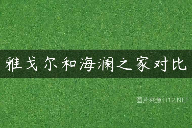 雅戈尔和海澜之家对比