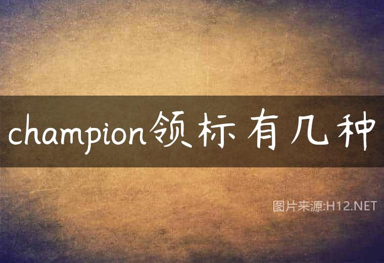 champion领标有几种