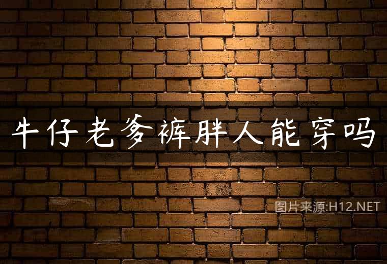 牛仔老爹裤胖人能穿吗
