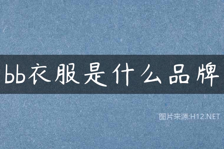 bb衣服是什么品牌