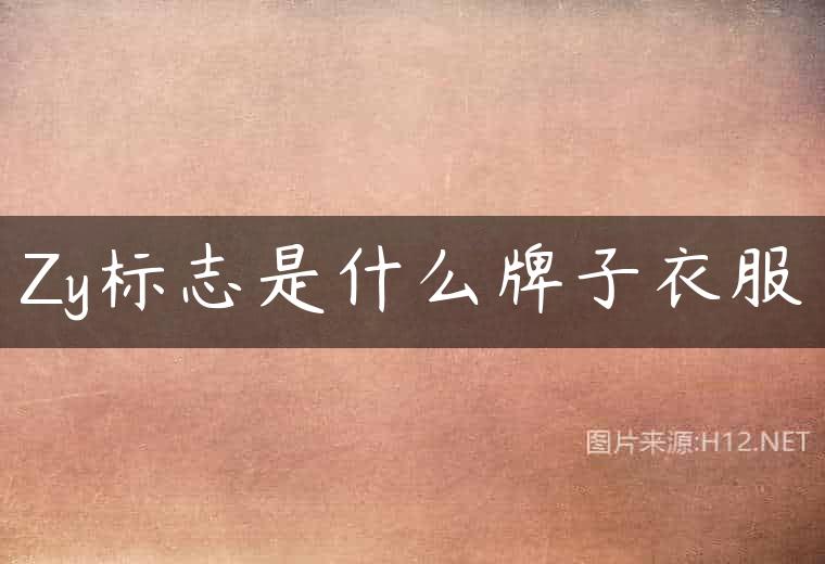 Zy标志是什么牌子衣服
