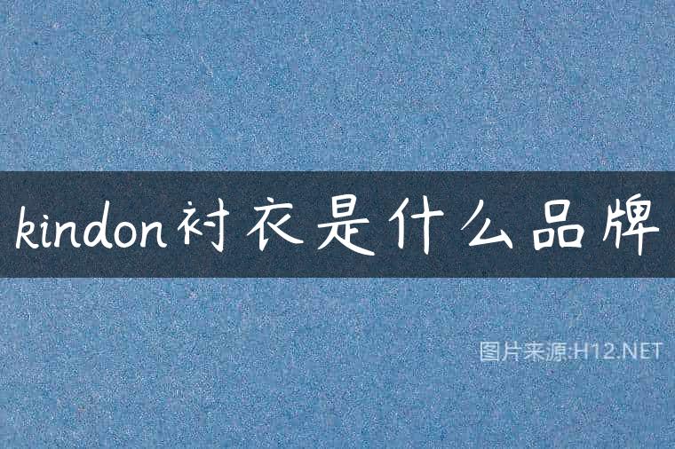 kindon衬衣是什么品牌