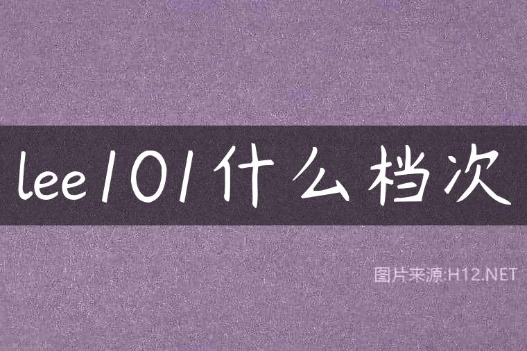 lee101什么档次