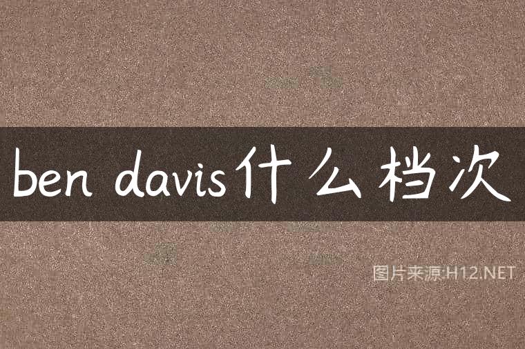 ben davis什么档次