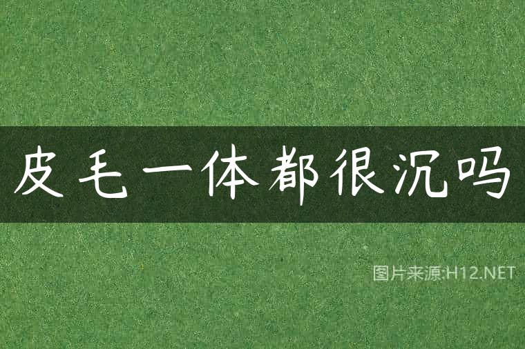 皮毛一体都很沉吗