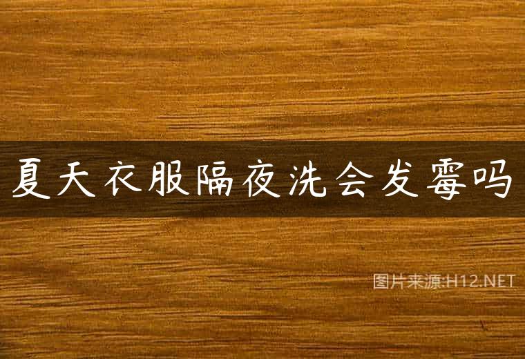 夏天衣服隔夜洗会发霉吗