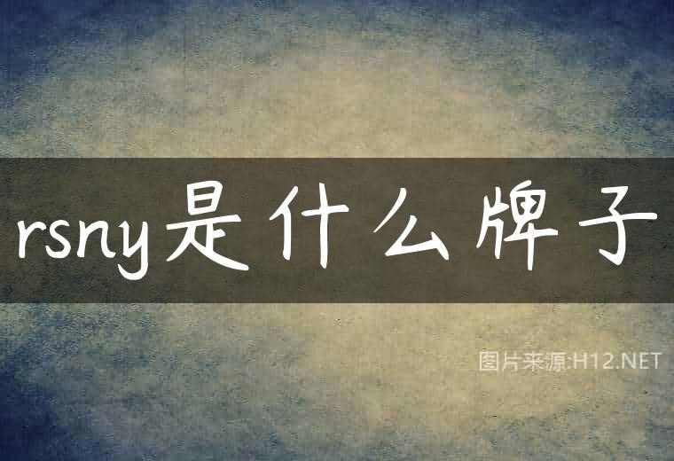 rsny是什么牌子