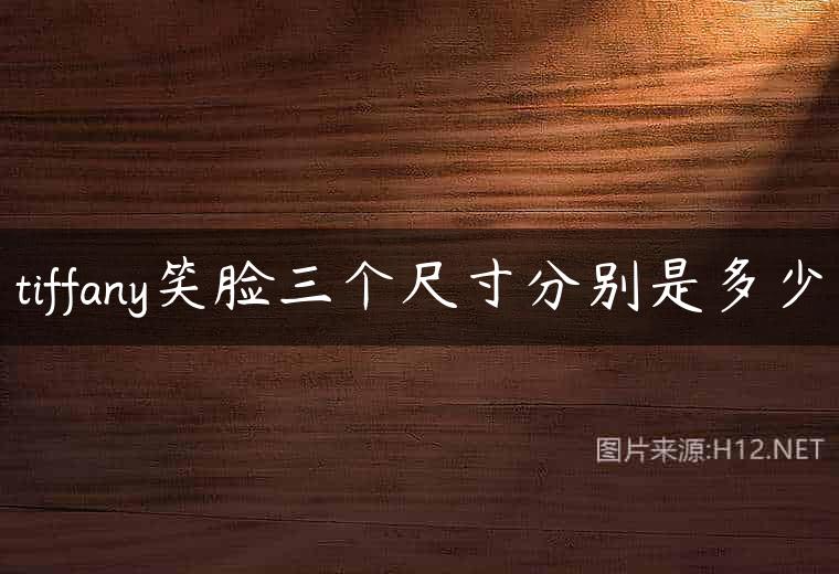 tiffany笑脸三个尺寸分别是多少