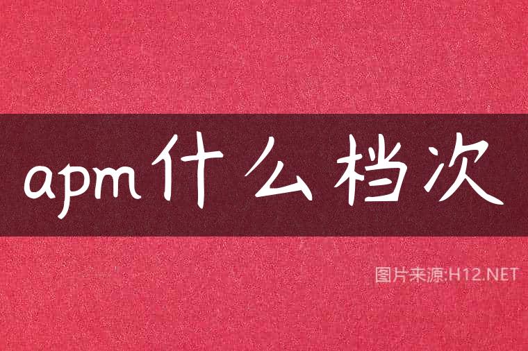 apm什么档次