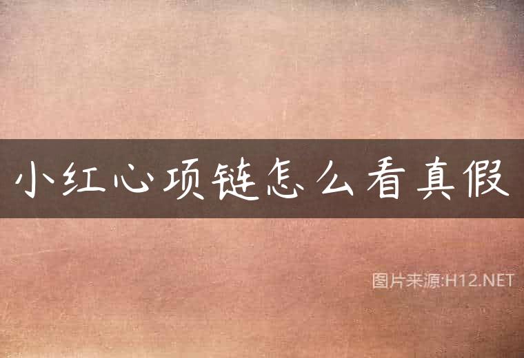 小红心项链怎么看真假