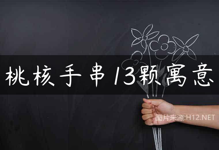 桃核手串13颗寓意