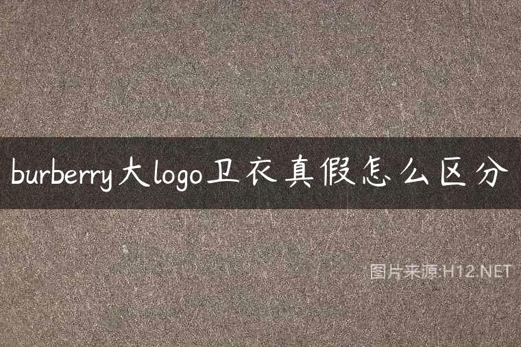 burberry大logo卫衣真假怎么区分