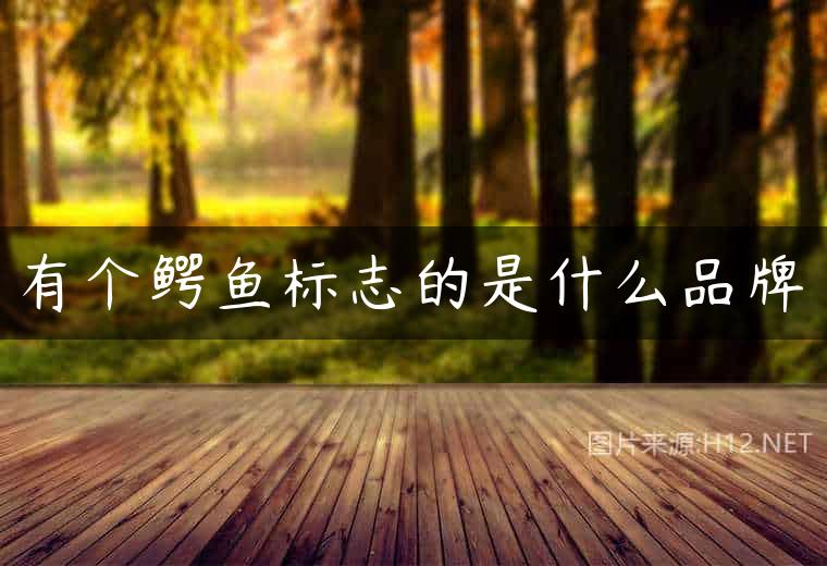 有个鳄鱼标志的是什么品牌