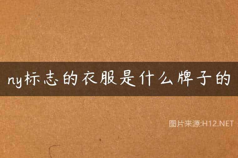 ny标志的衣服是什么牌子的