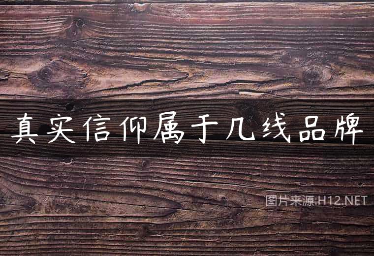 真实信仰属于几线品牌