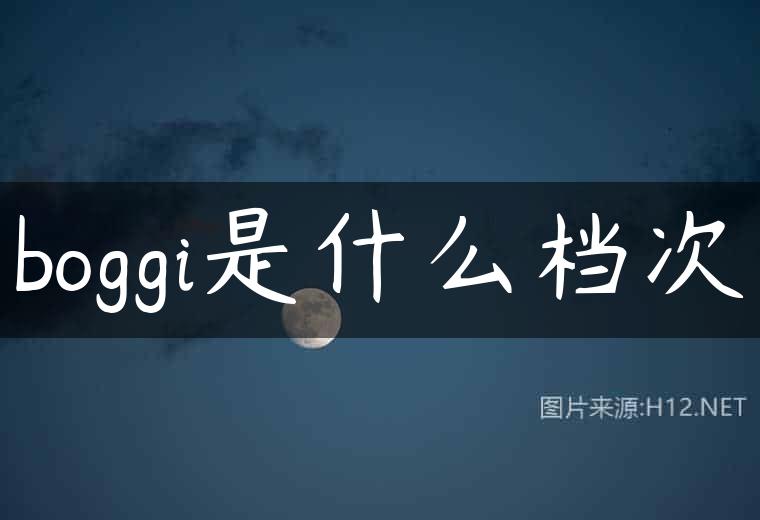 boggi是什么档次