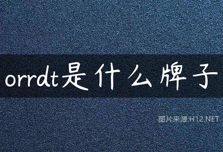 orrdt是什么牌子