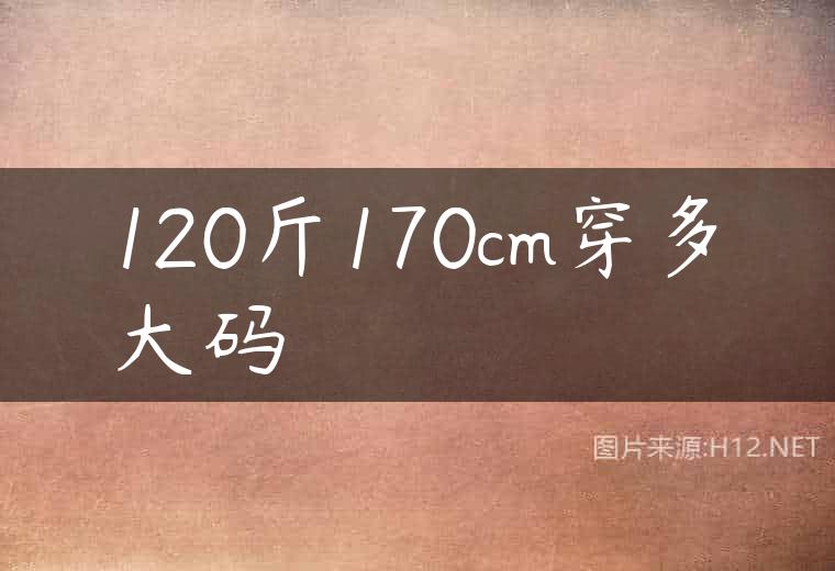 120斤170cm穿多大码