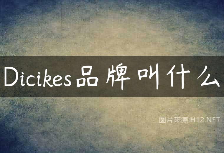 Dicikes品牌叫什么