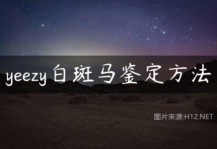 yeezy白斑马鉴定方法