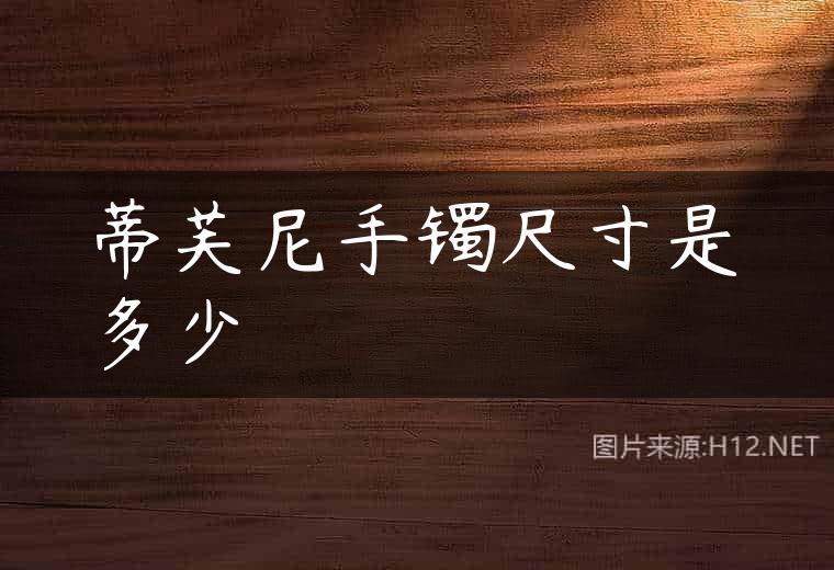蒂芙尼手镯尺寸是多少